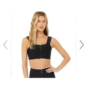 ALO Yoga Black Sports Bra Top, Alo Yoga Fast Sports Bra Black Women's Size Small